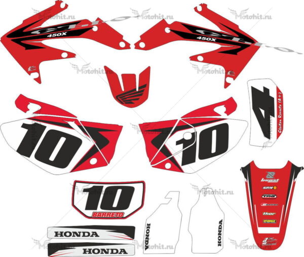 Комплект наклеек Honda CRF-450-X 2006 ORIGINAL