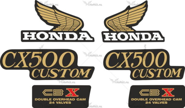 Комплект наклеек Honda CX-500 1979-1981