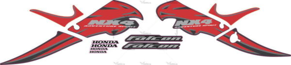Комплект наклеек Honda NX-4 2007 FALCON-RED