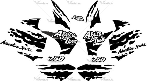 Комплект наклеек Honda RD-750 2007 AFRICA-TWIN