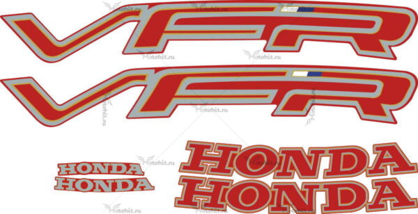 Комплект наклеек Honda VFR-750 1991 RED