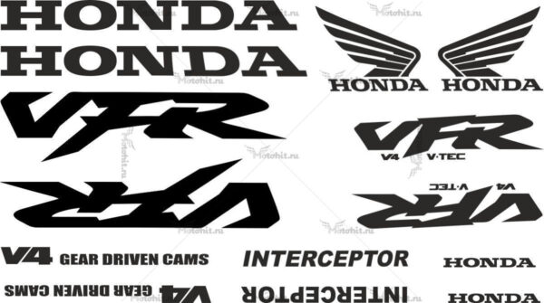 Комплект наклеек Honda VFR-800 INTERCEPTOR 2000+