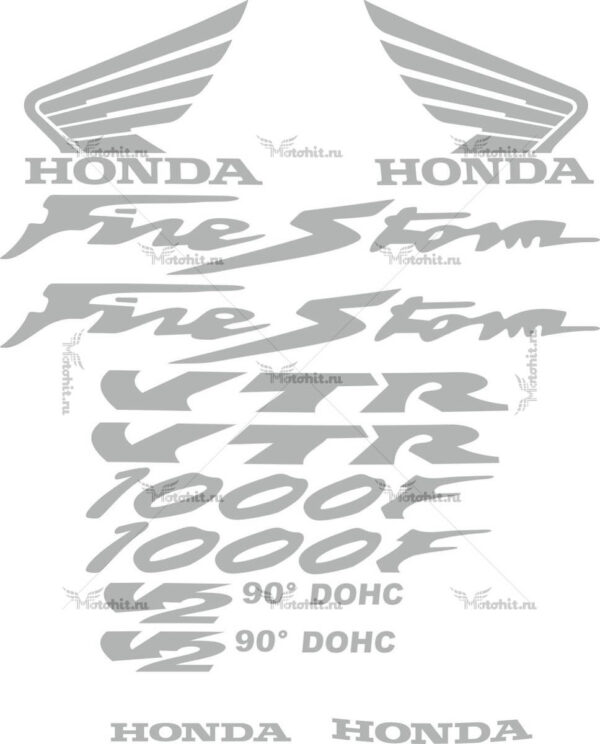 Комплект наклеек Honda VTR-1000-F FIRESTORM