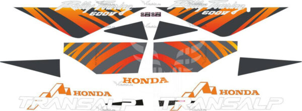 Комплект наклеек на мотоцикл HONDA XL-600-V TRANSALP 1996 Orange
