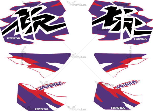 Комплект наклеек Honda XR-200-R 1996-1997