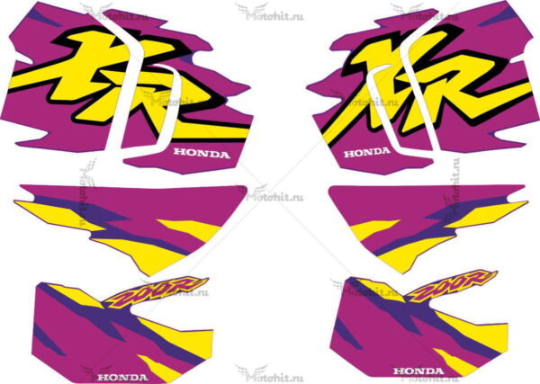 Комплект наклеек Honda XR-200-R 1996-1997