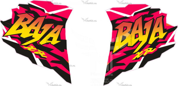 Комплект наклеек Honda BAJA-XR-250 1998 PINK