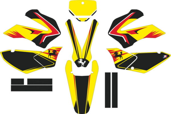 Комплект наклеек на HONDA XR-250 TORNADO-08 2001-2009