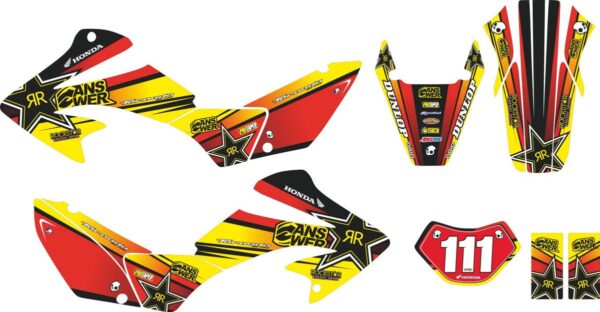Комплект наклеек на HONDA XR-250 TORNADO-22 2001-2009