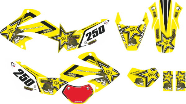 Комплект наклеек на HONDA XR-250 TORNADO-24 2001-2009