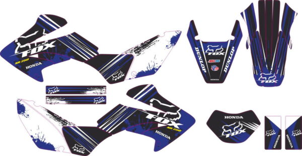 Комплект наклеек на HONDA XR-250 TORNADO-30 2001-2009