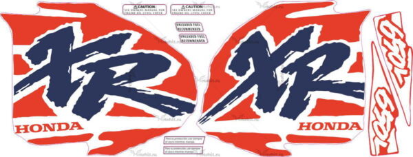 Комплект наклеек Honda XR-650-L 1994-2