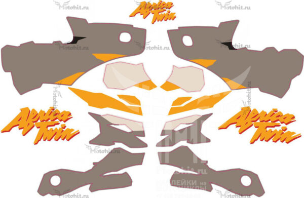 Комплект наклеек Honda XRV-750 1996-2002