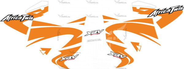Комплект наклеек Honda XRV-750 2000 ORANGE