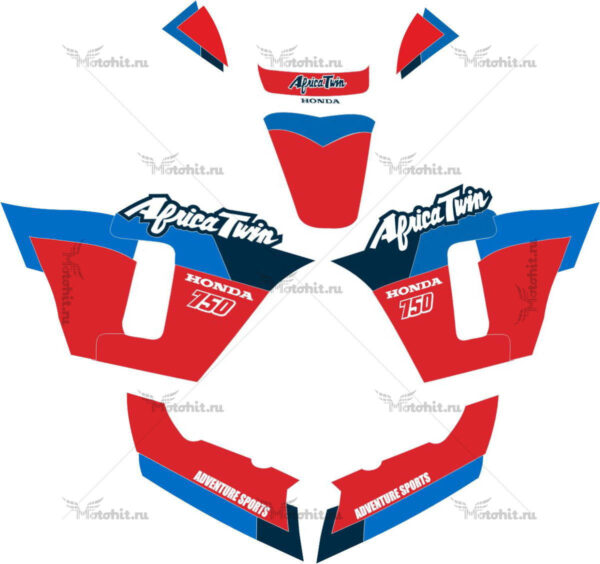 Комплект наклеек Honda XRV-750 2004 AFRICA-TWIN
