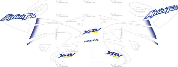 Комплект наклеек Honda XRV-750 BLUE 2000