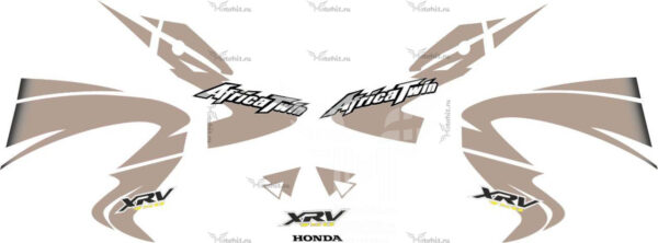 Комплект наклеек Honda XRV-750 2000 GOLD