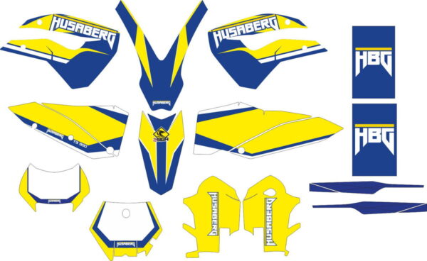 Комплект наклеек на HUSABERG TE-300 2011-2015
