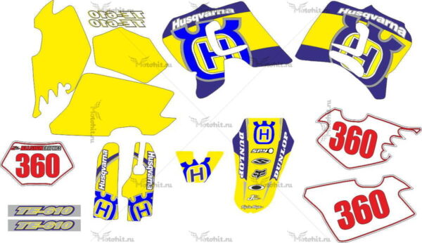 Комплект наклеек HUSQVARNA TE-610 2003 MOLDE