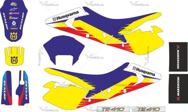 Комплект наклеек HUSQVARNA WR-250 2001 ONE