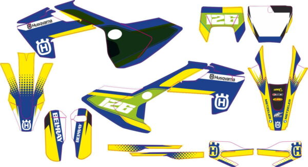Комплект наклеек на HUSQVARNA TC-FC-125-250-450 2016-2017 ENDURO-2017-HITACHI-21