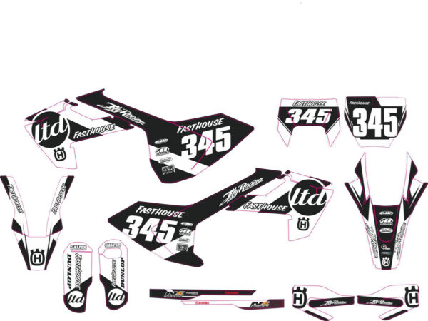Комплект наклеек на HUSQVARNA TC-FC-125-250-450 2016-2017 ENDURO-2017-TLD