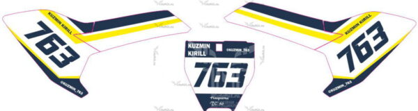 Комплект наклеек на мотоцикл HUSQVARNA TC 50 2017 number-plates