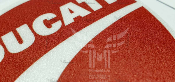 Наклейка DUCATI LOGO RED — изображение 3