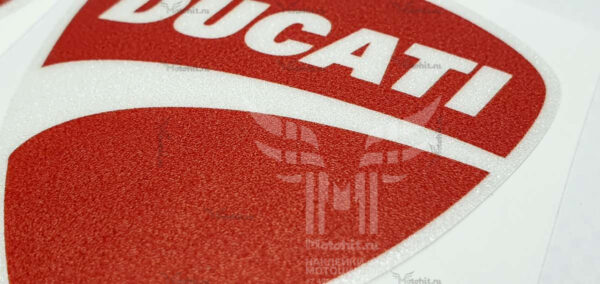 Наклейка DUCATI LOGO RED — изображение 4