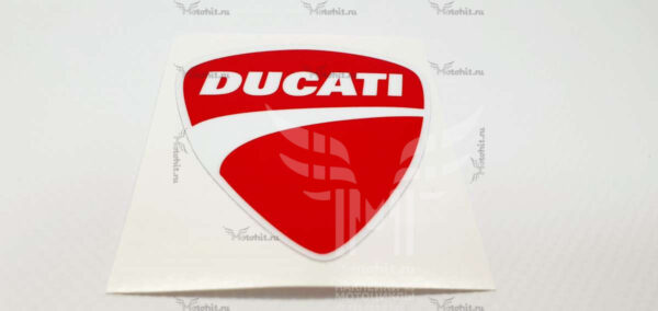Наклейка DUCATI LOGO RED — изображение 6