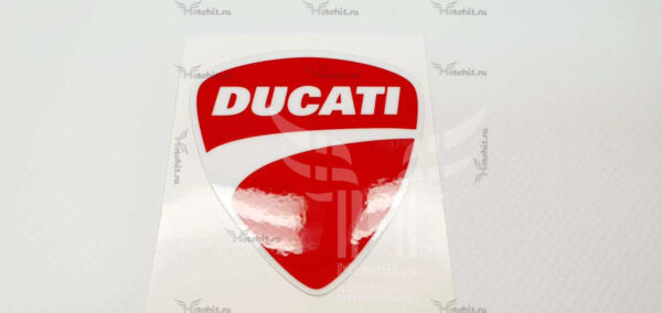 Наклейка DUCATI LOGO RED — изображение 5