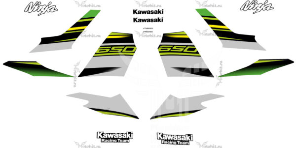 Комплект наклеек для KAWASAKI NINJA-650 2017