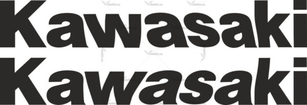 Наклейка надпись Kawasaki