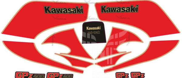 Комплект наклеек KAWASAKI GPZ-400-F 1984