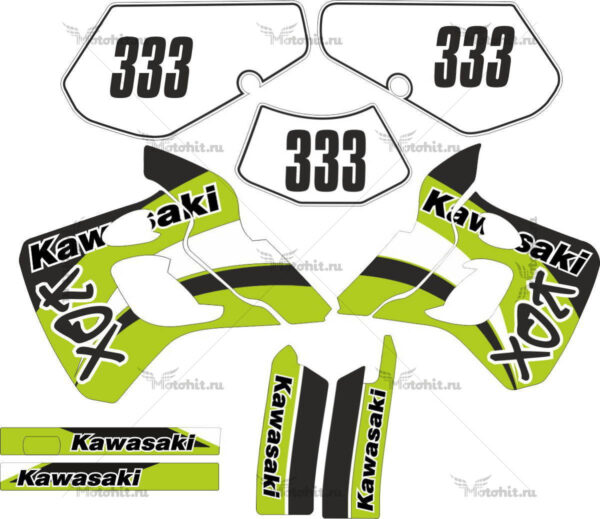 Комплект наклеек Kawasaki KDX-250 1991-1994