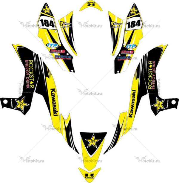 Комплект наклеек Kawasaki KFX-450 ROCKSTAR 2006-2013