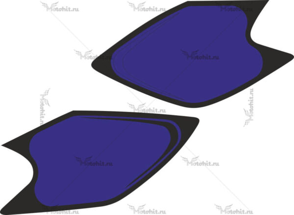 Комплект наклеек Kawasaki KLX-450 2007 Number-Plates