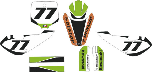 Комплект наклеек на KAWASAKI KX-65 2000-2017