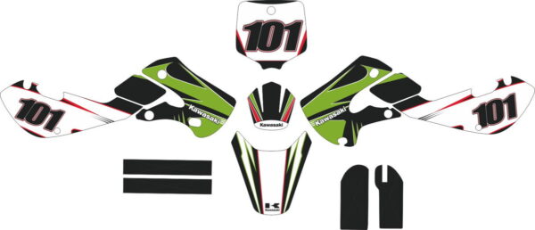 Комплект наклеек на KAWASAKI KX-65 2000-2017 2