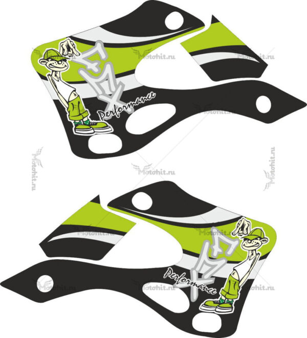 Комплект наклеек KAWASAKI KX-125, KX-250 1994-1998 FMX-SIDEKIT