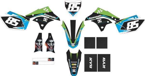 Комплект наклеек на KAWASAKI KX-250F 2006-2008 2