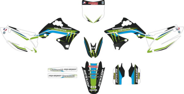 Комплект наклеек на KAWASAKI KX-250F 2009-2012