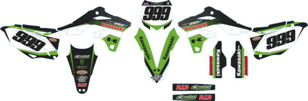 Комплект наклеек на KAWASAKI KX-250F 2013-2016