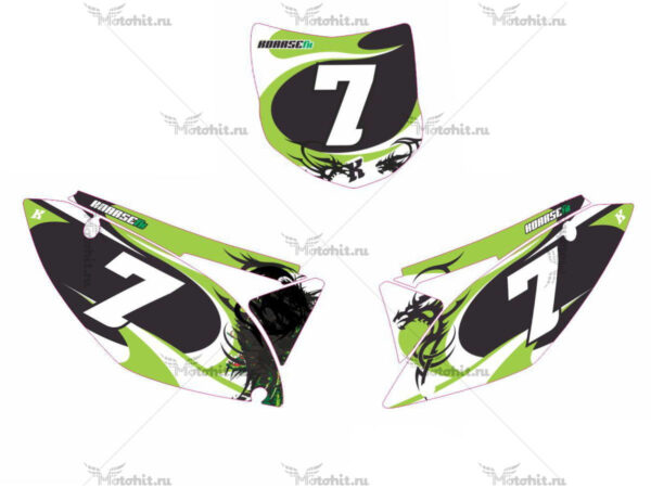 Комплект наклеек Kawasaki KXF-450 2009-2012