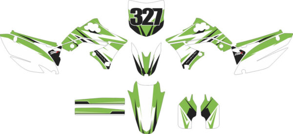Комплект наклеек на KAWASAKI KX-450F 2009-2012 DANIEL