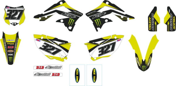 Комплект наклеек на KAWASAKI KX-450F 2012-2015