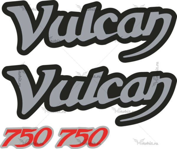 Комплект наклеек Kawasaki VN-750 Vulcan 2001+