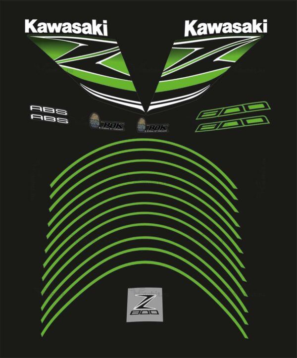 Комплект наклеек Kawasaki Z-800 2014
