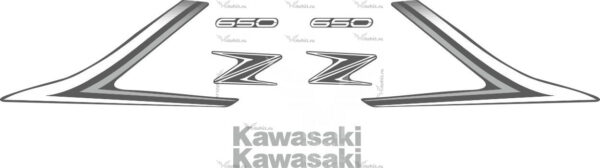 Комплект наклеек KAWASAKI Z-650 2017