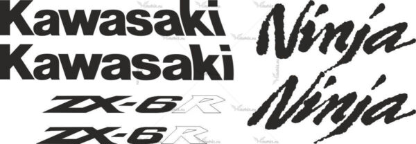 Комплект наклеек Kawasaki ZX-6R 2007